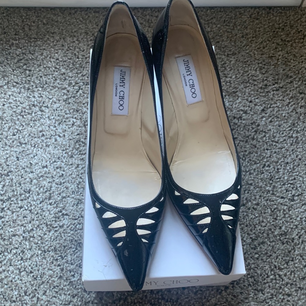 Jimmy Choo Women’s Patent Leather Black Heels